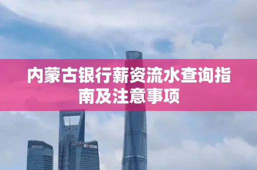 内蒙古银行薪资流水查询指南及注意事项