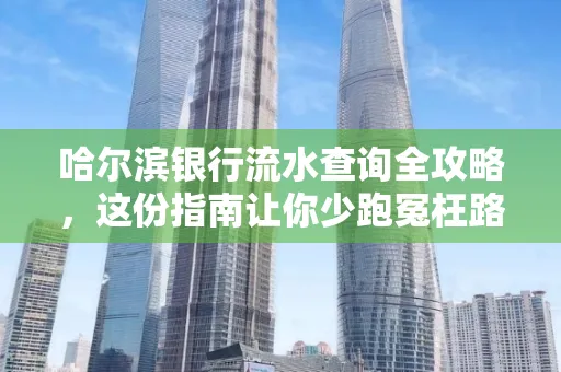 哈尔滨银行流水查询全攻略,这份指南让你少跑冤枉路
