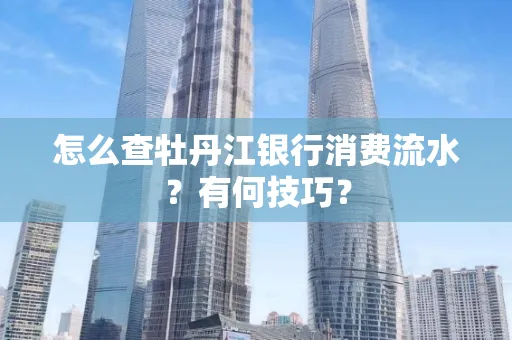 怎么查牡丹江银行消费流水?有何技巧?