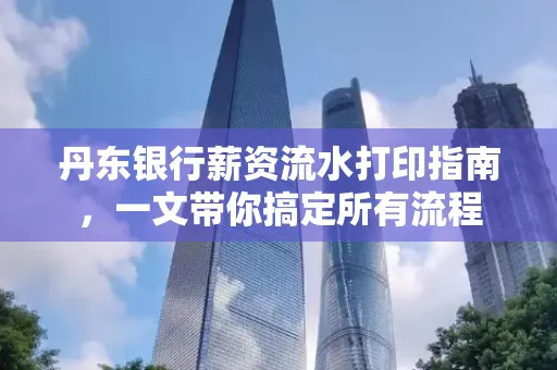 丹东银行薪资流水打印指南,一文带你搞定所有流程 丹东银行薪资流水打印指南,一文带你搞定所有流程