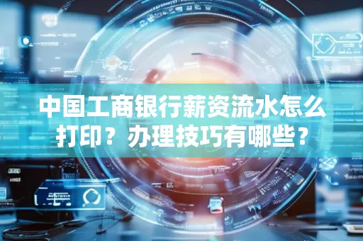 中国工商银行薪资流水怎么打印?办理技巧有哪些?