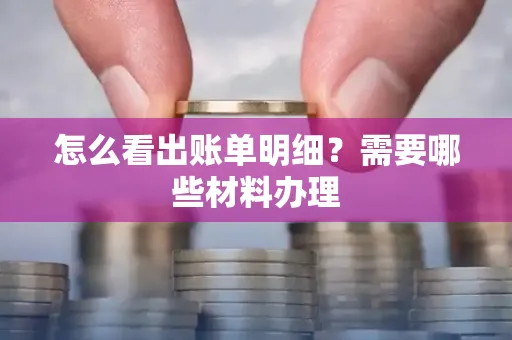 怎么看出账单明细?需要哪些材料办理