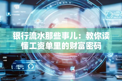 银行流水那些事儿:教你读懂工资单里的财富密码