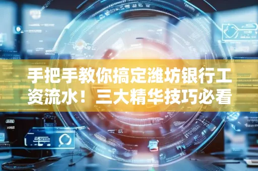 手把手教你搞定潍坊银行工资流水!三大精华技巧必看