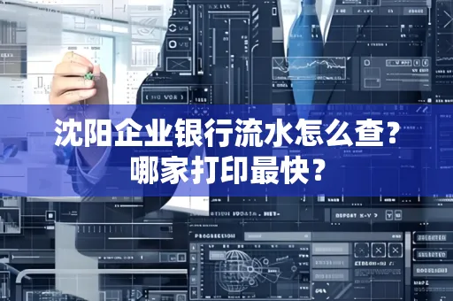 沈阳企业银行流水怎么查?哪家打印最快?