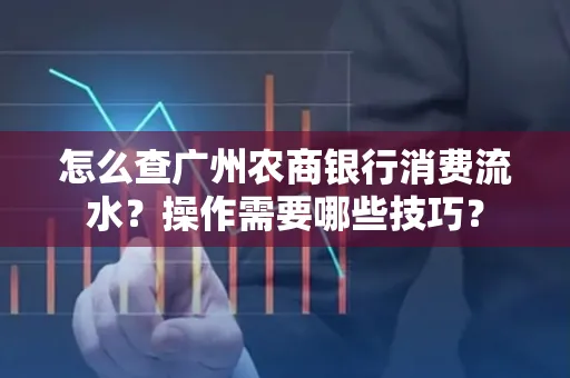 怎么查广州农商银行消费流水？操作需要哪些技巧？