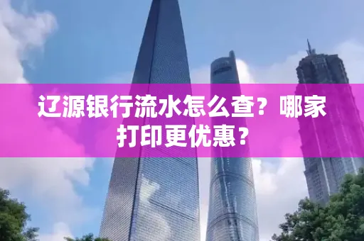 辽源银行流水怎么查？哪家打印更优惠？
