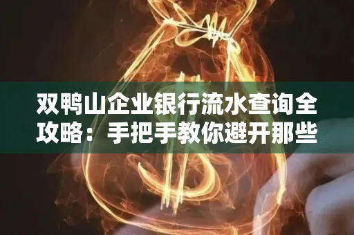 双鸭山企业银行流水查询全攻略:手把手教你避开那些坑
