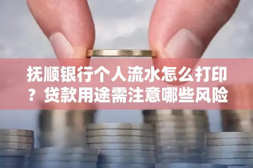 抚顺银行个人流水怎么打印？贷款用途需注意哪些风险？